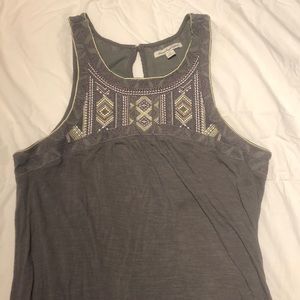 2/$10 AE Grey Flowy Tanktop